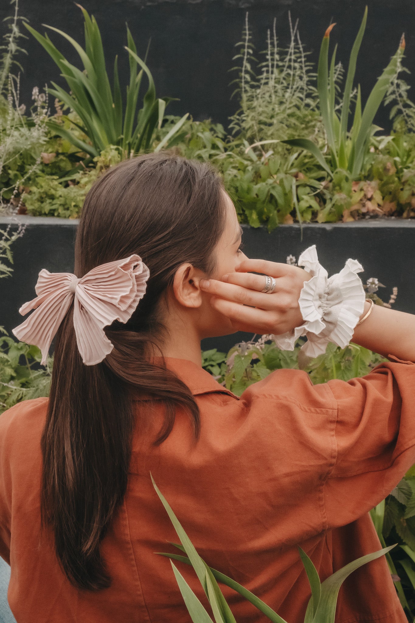 Rosewood Espiga Bow Hair Barrette