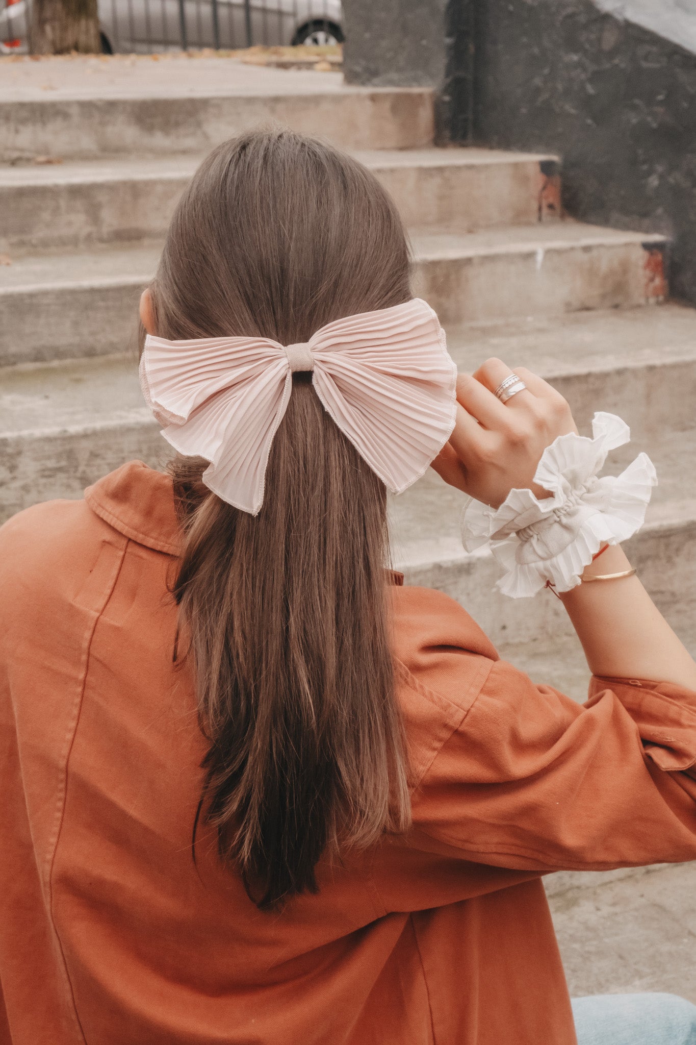 Rosewood Espiga Bow Hair Barrette