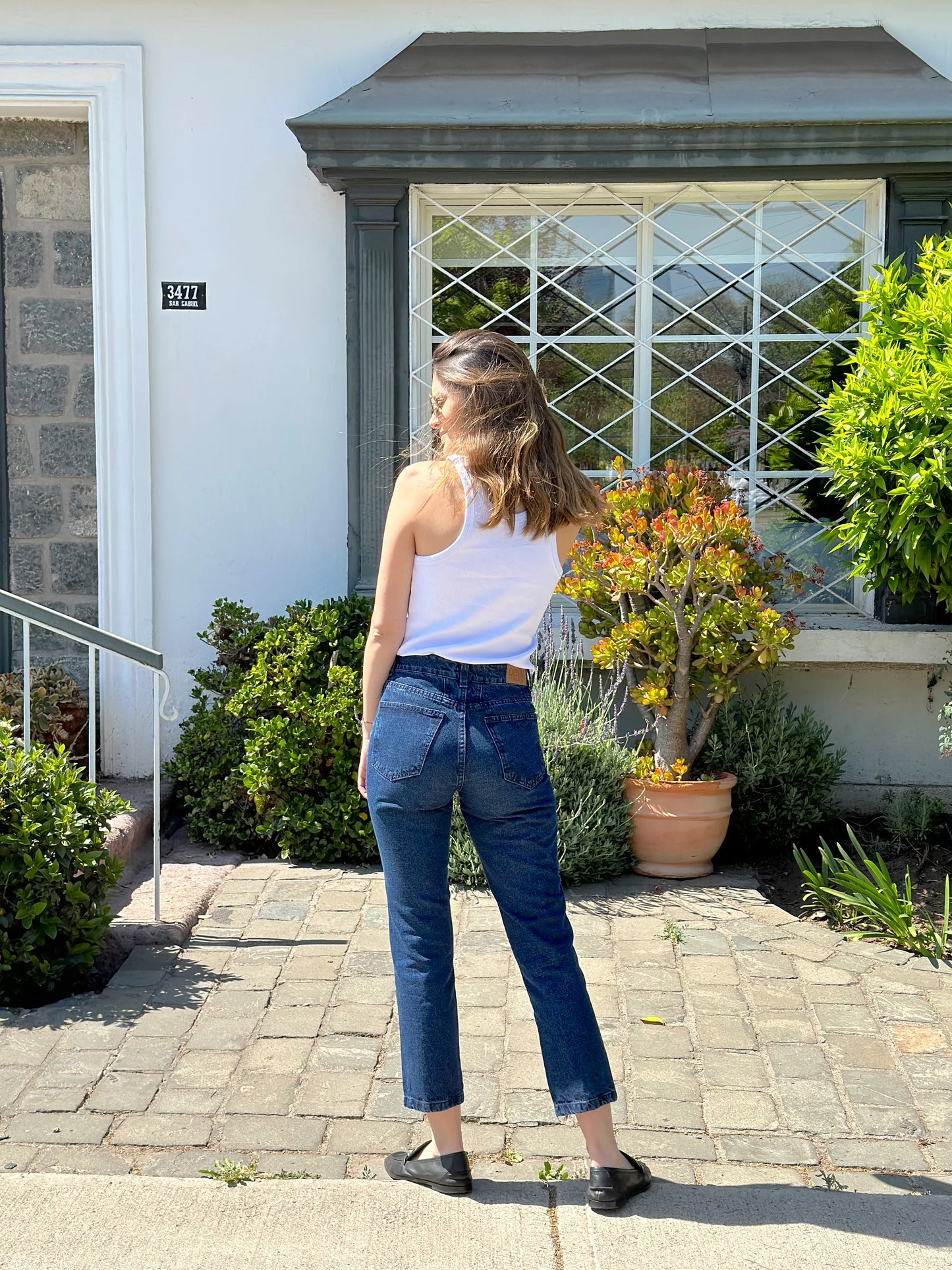 Karua Straight Cotton Jeans Blue