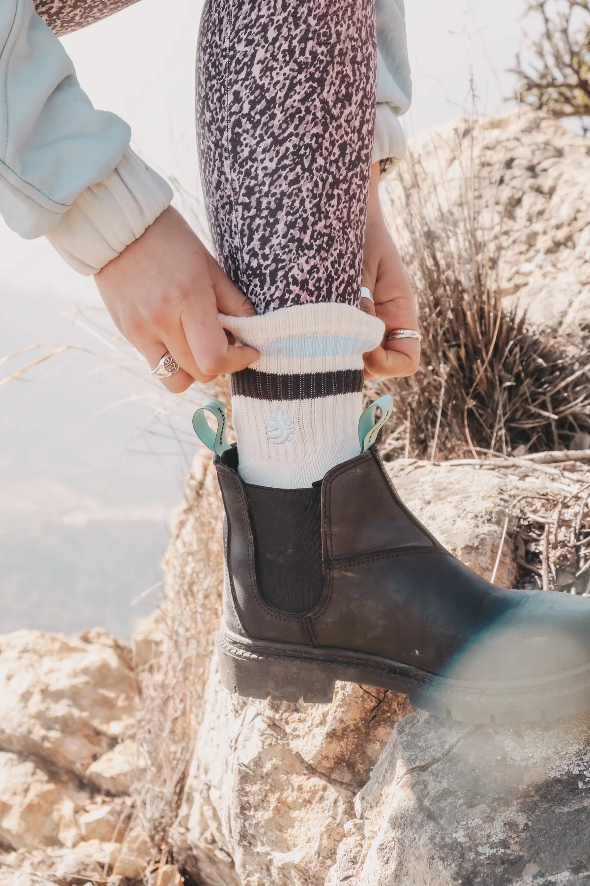 Striped Organic Cotton Socks