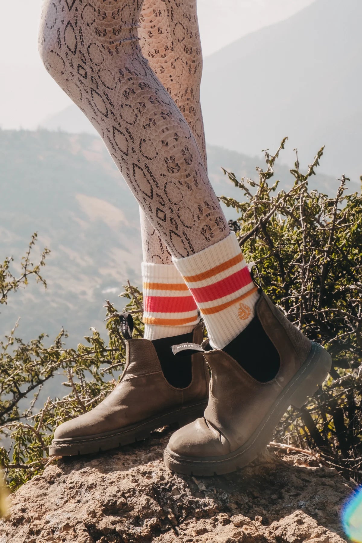 Striped Organic Cotton Socks